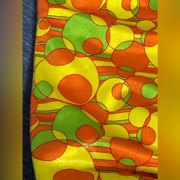 GK Gymnastics Leotard AS Adult Small With Tags Yellow Orange Green Circles - Picture 11 of 16